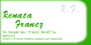 renata francz business card